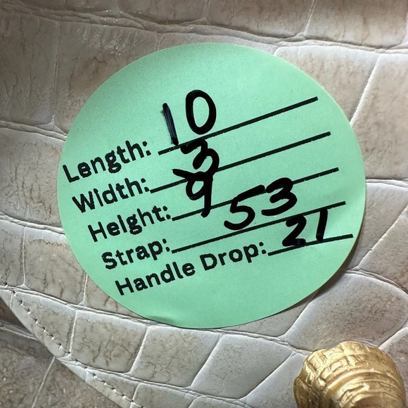 Vintage Sondra Roberts Convertible Crossbody Leather Patent Animal Textu… - Picture 8 of 8